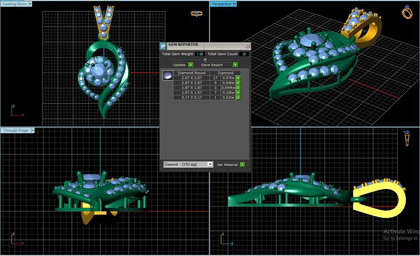 Pendant 3D print model_1