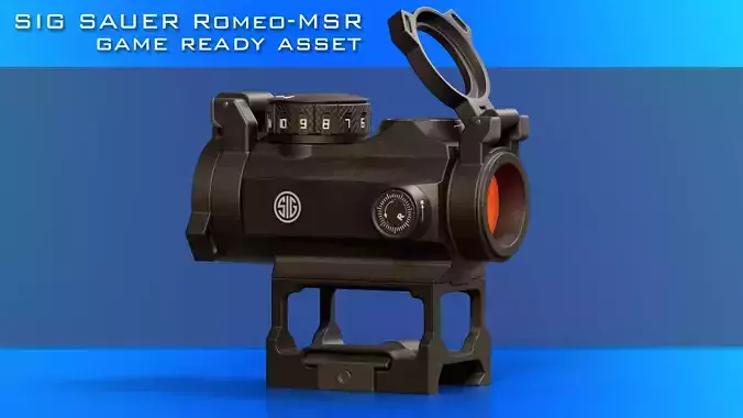 SIG Sauer ROMEO-MSR Sight Low-poly 3D model