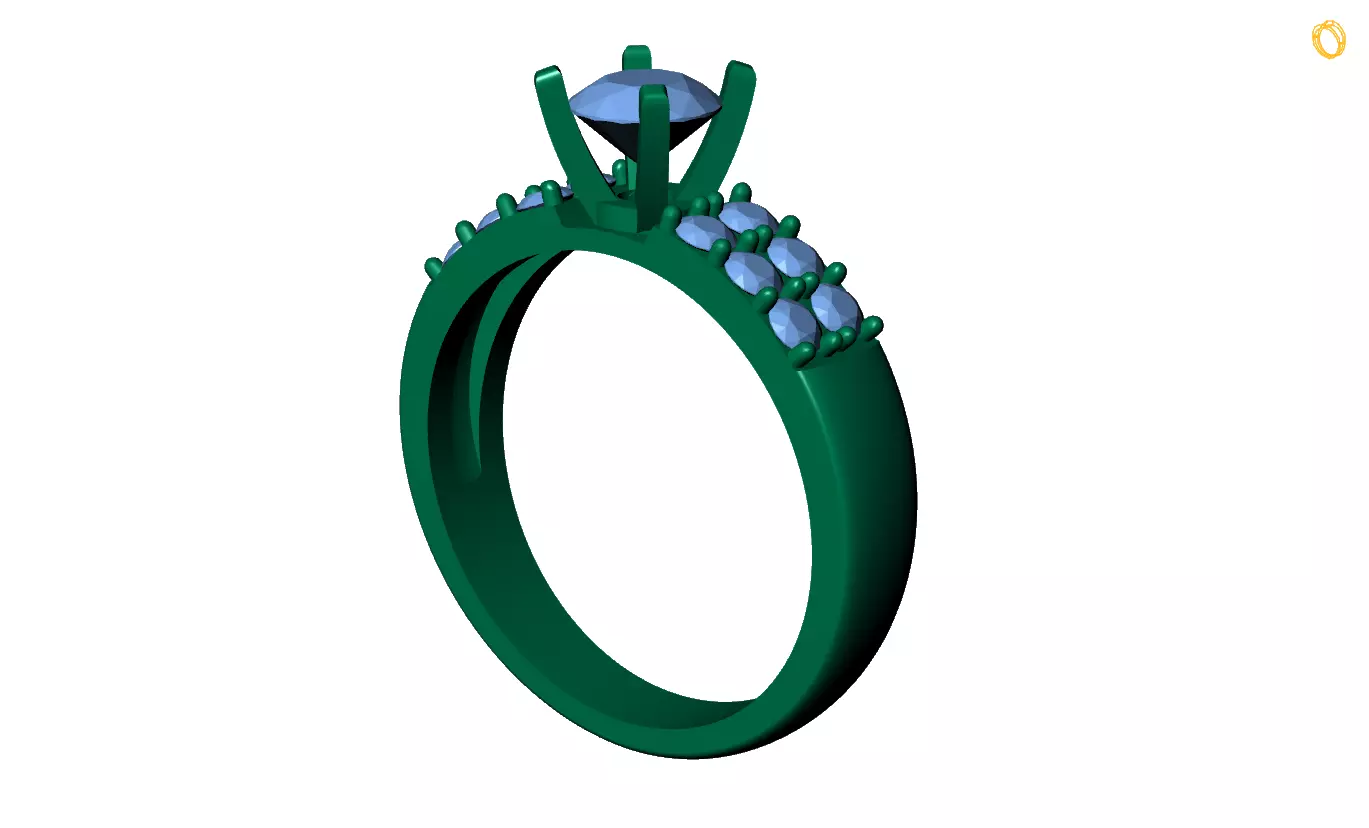 diamond ring Free 3D print model