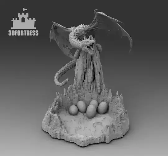 The dragon guarding the eggs