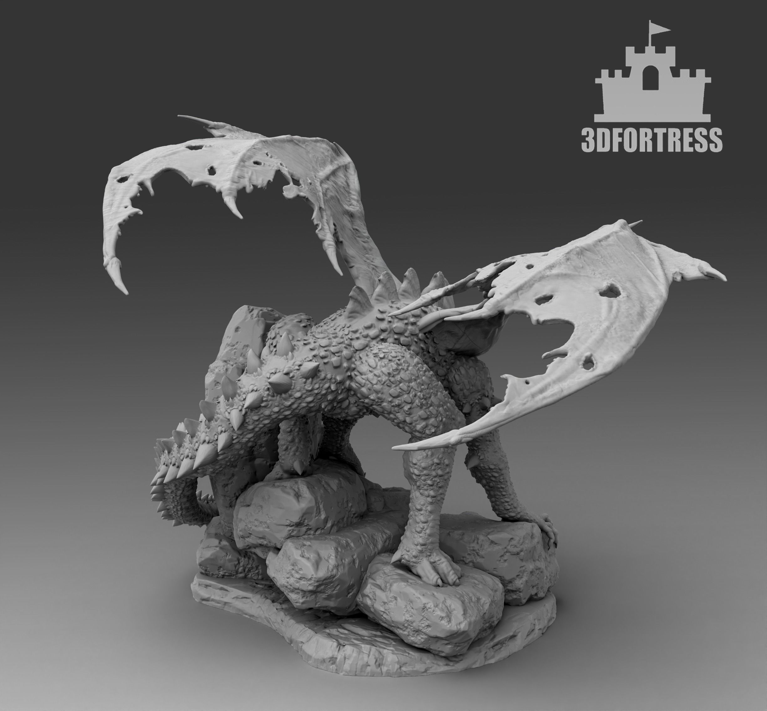The Beaten Dragon 3D print model_1