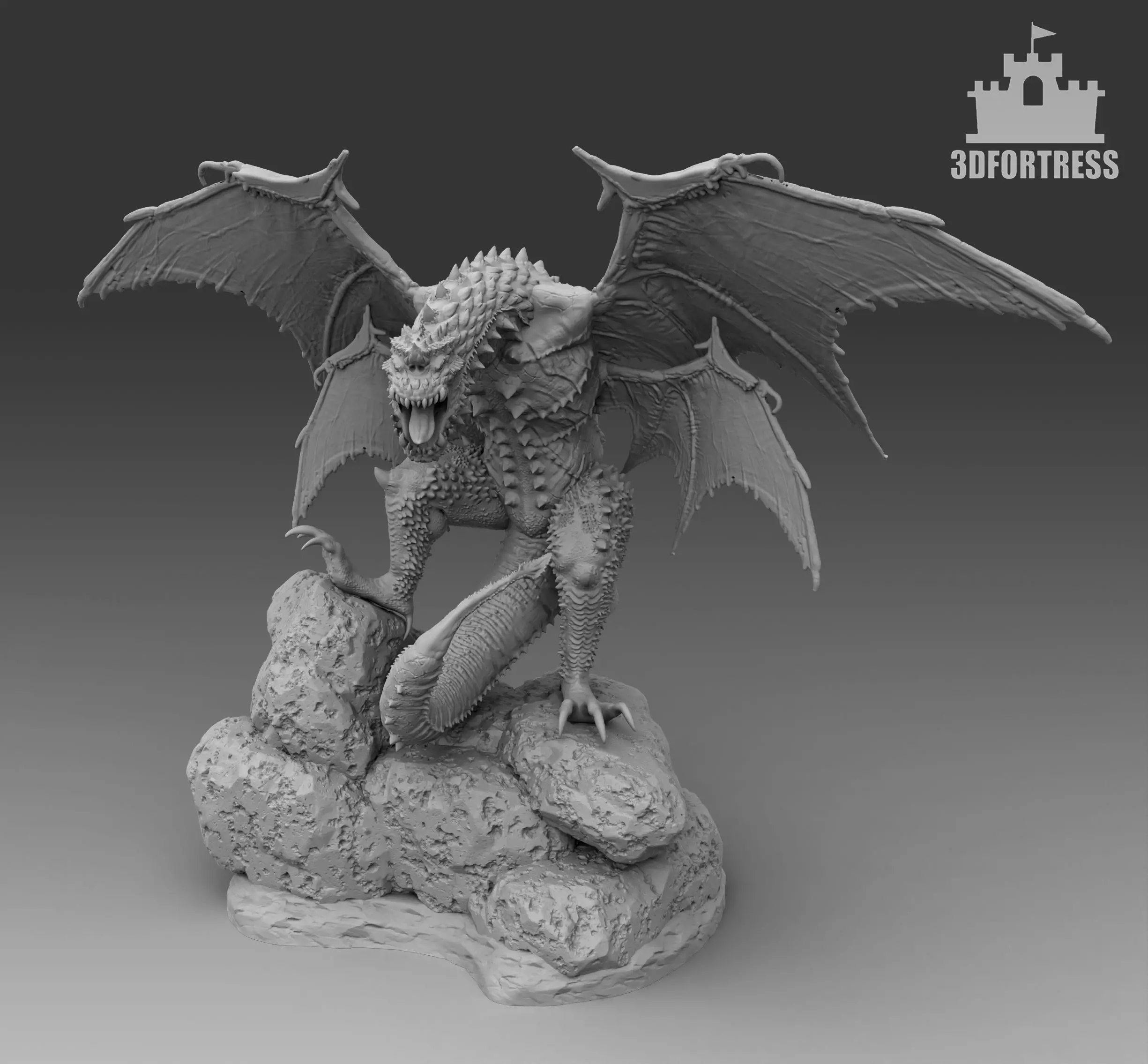 Battle Dragon 3D print model_0