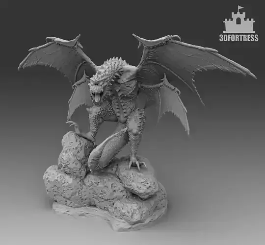 Battle Dragon 3D print model