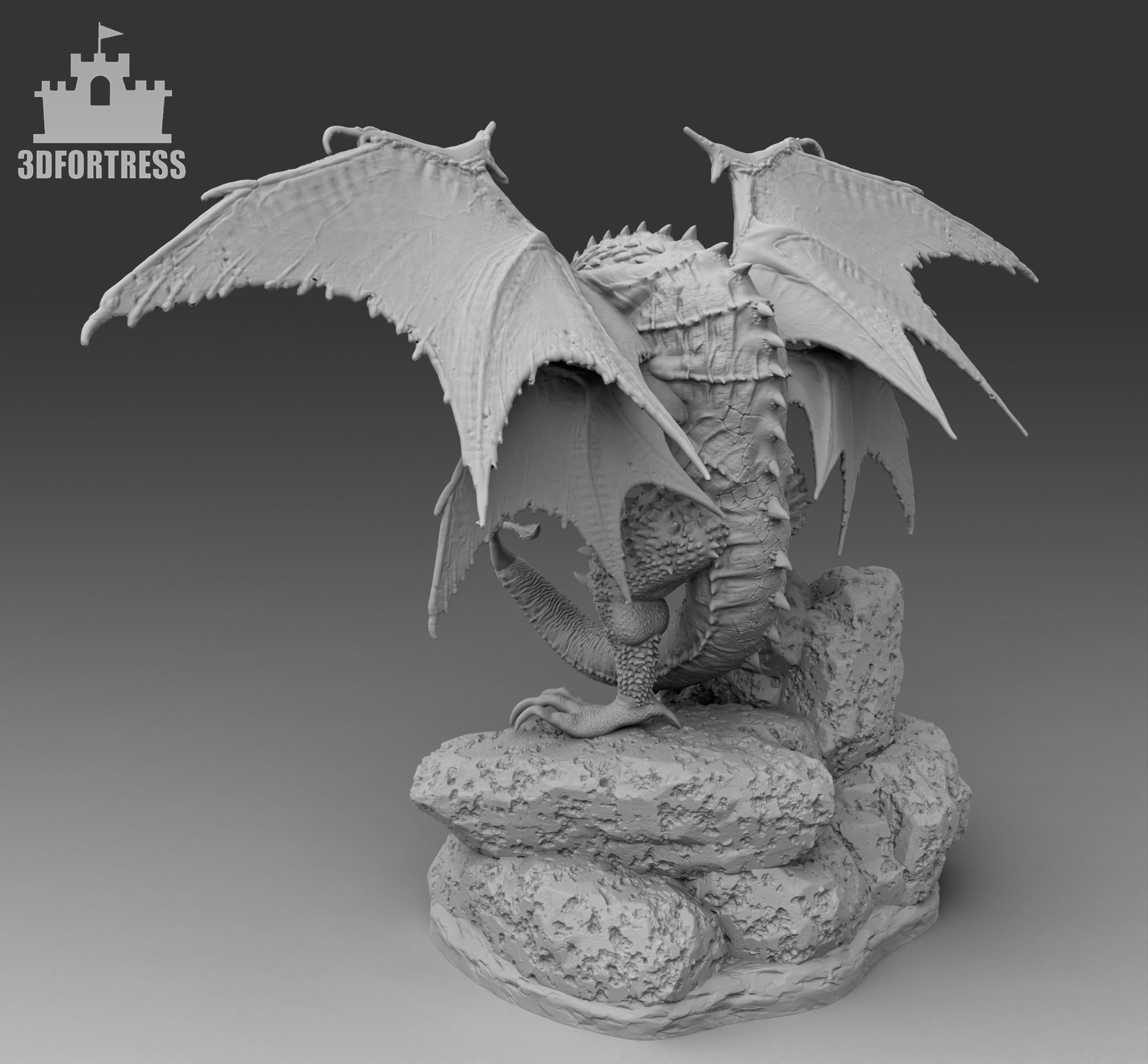 Battle Dragon 3D print model_1