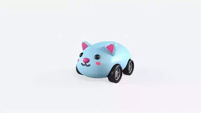 Cartoon Rabbit Car Cute
