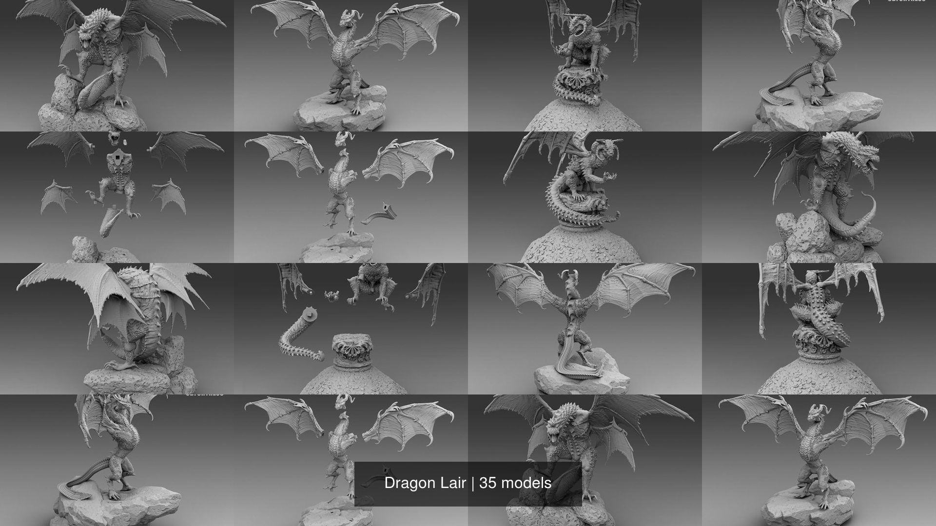 Dragon Lair 3D Model Collection_3