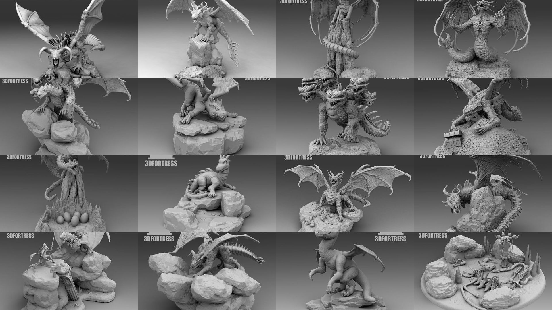 Dragon Lair 3D Model Collection_1