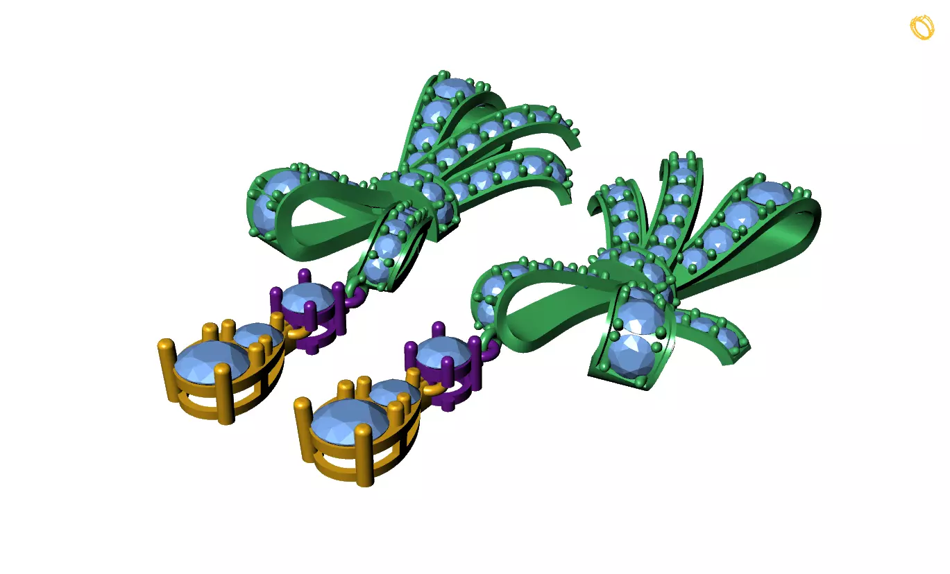 earring 3D print model_0