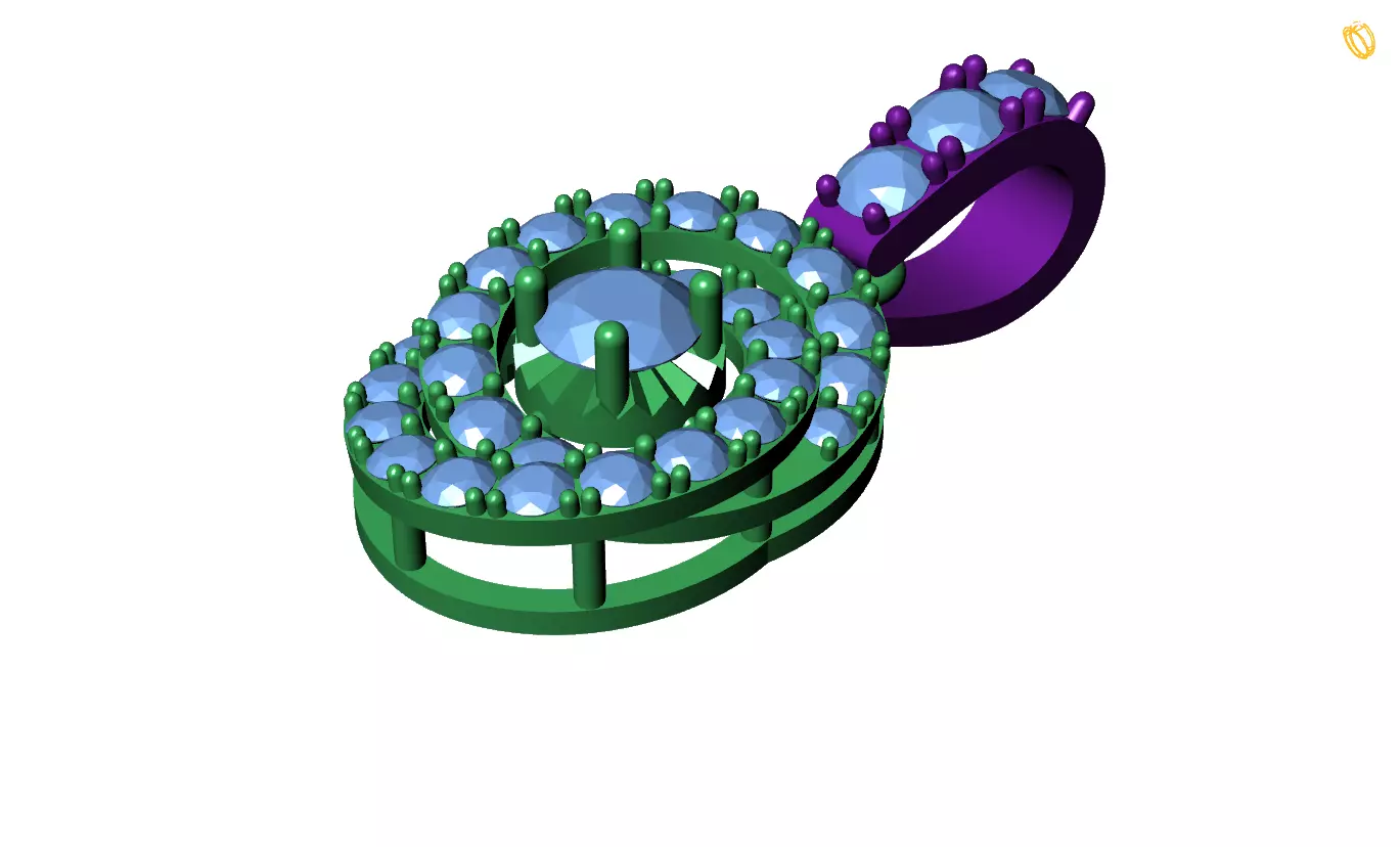 Pendant 3D print model_0