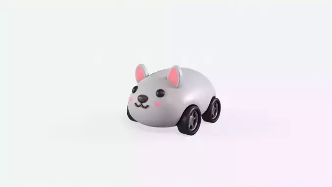 Cartoon Sheep Car Cute