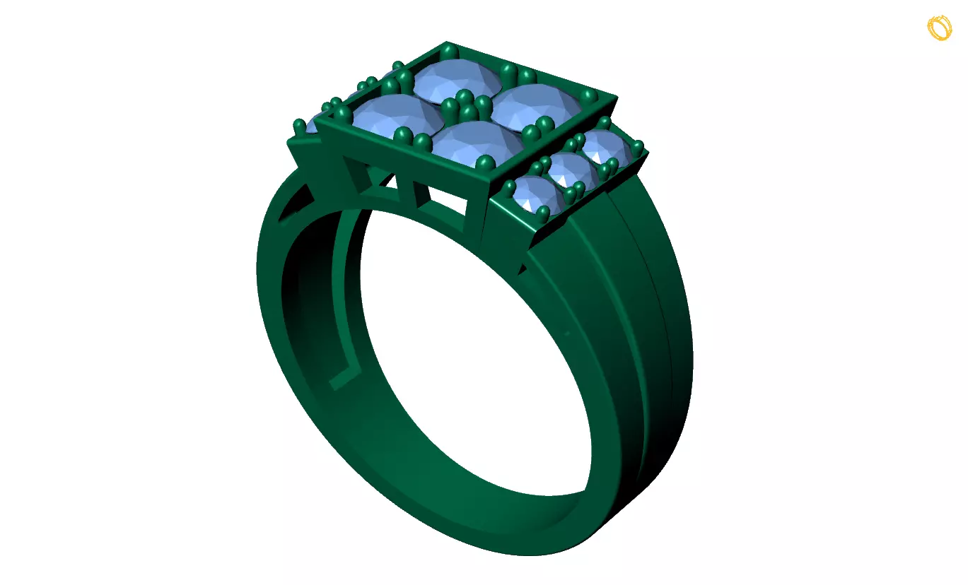 Rings 3D print model_0