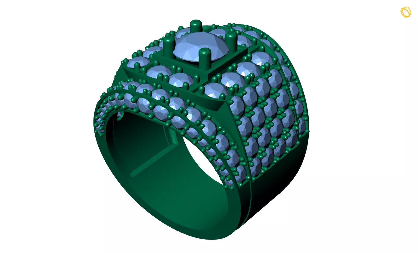 Rings 3D print model_0