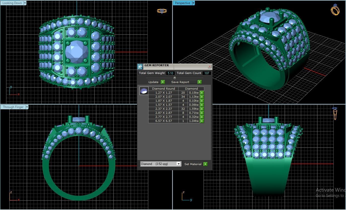 Rings 3D print model_1