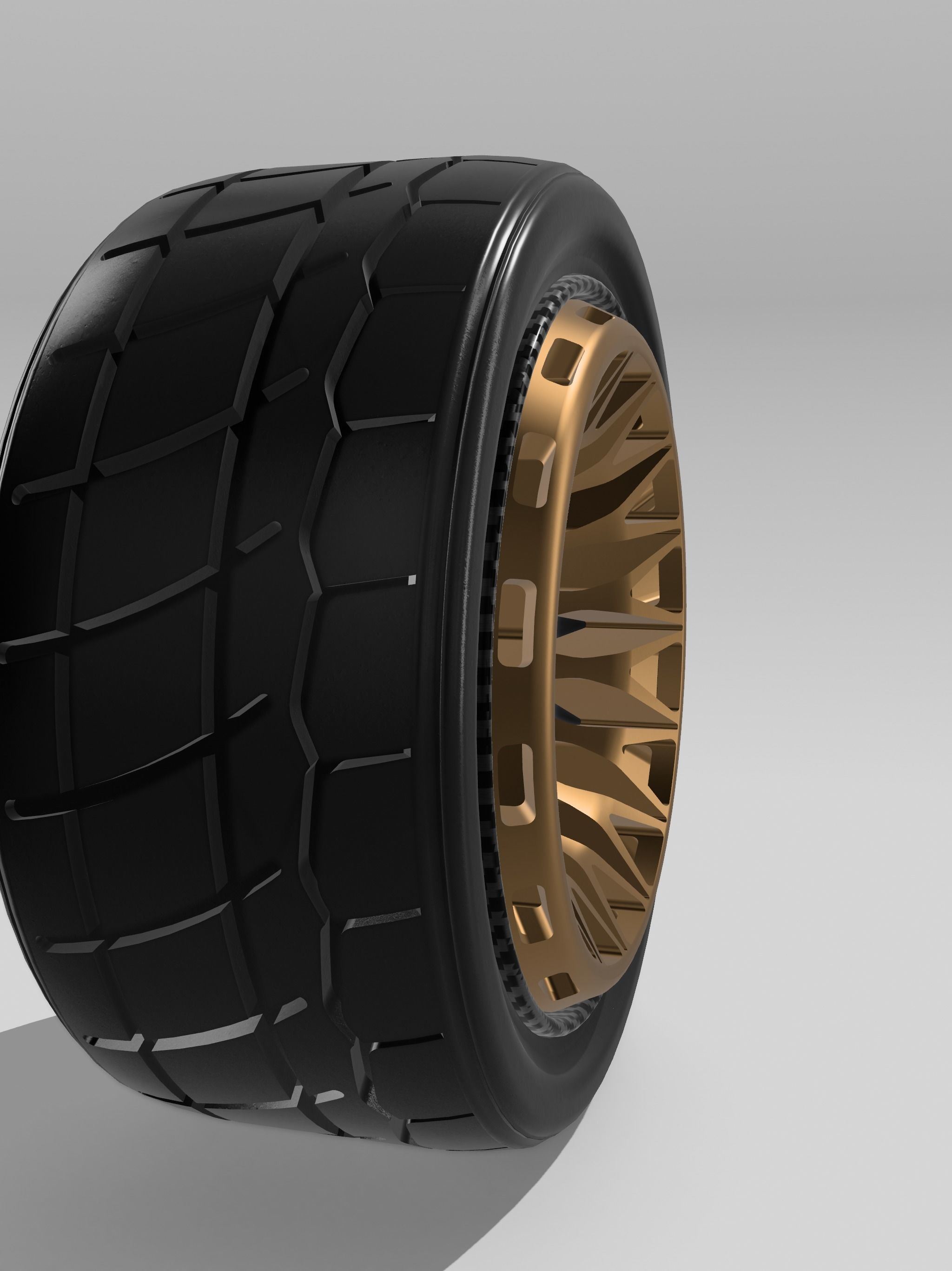 20inch VORTEX concave wheels N tires 2 offsets 3D print model_7