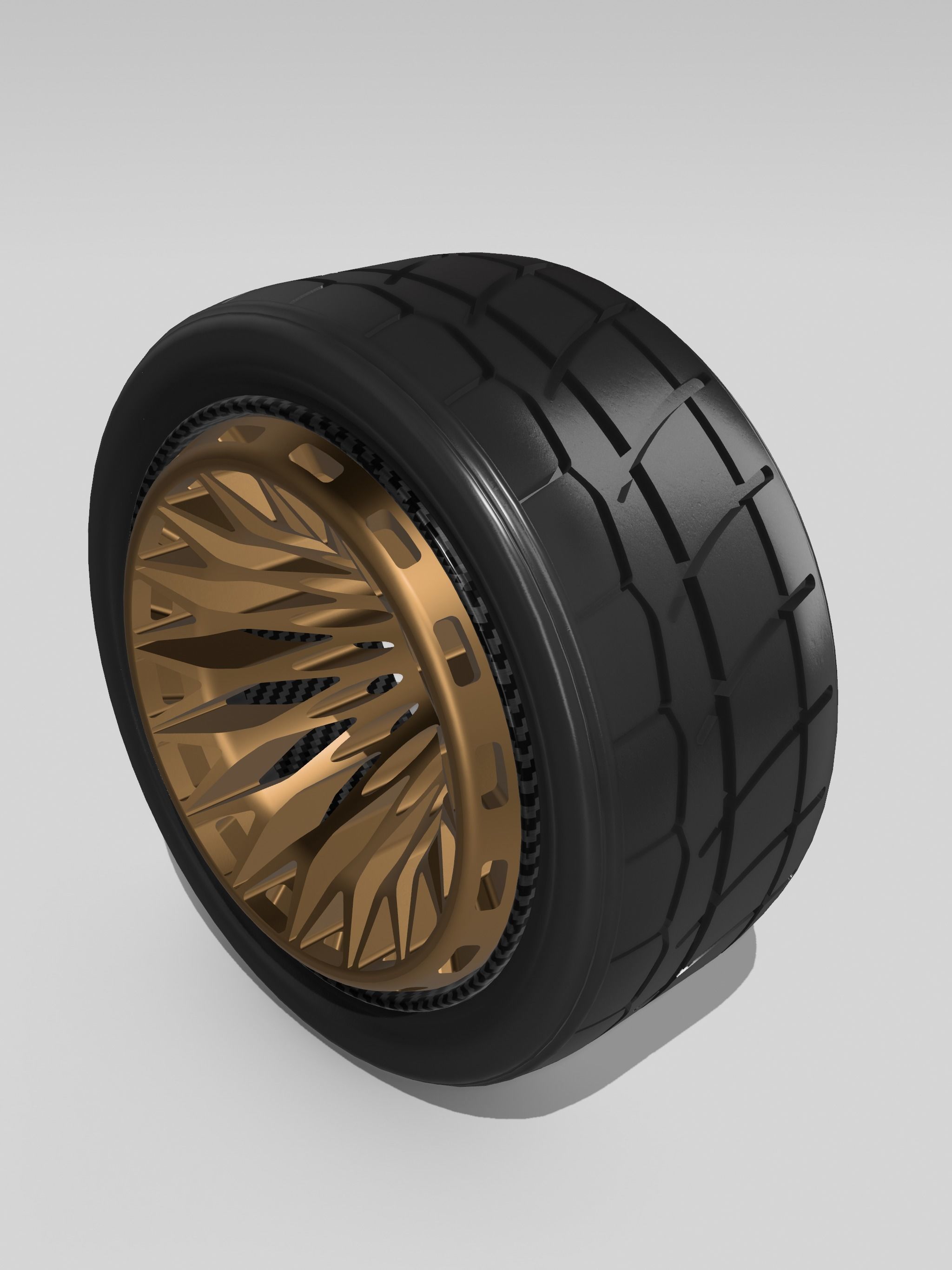 20inch VORTEX concave wheels N tires 2 offsets 3D print model_9