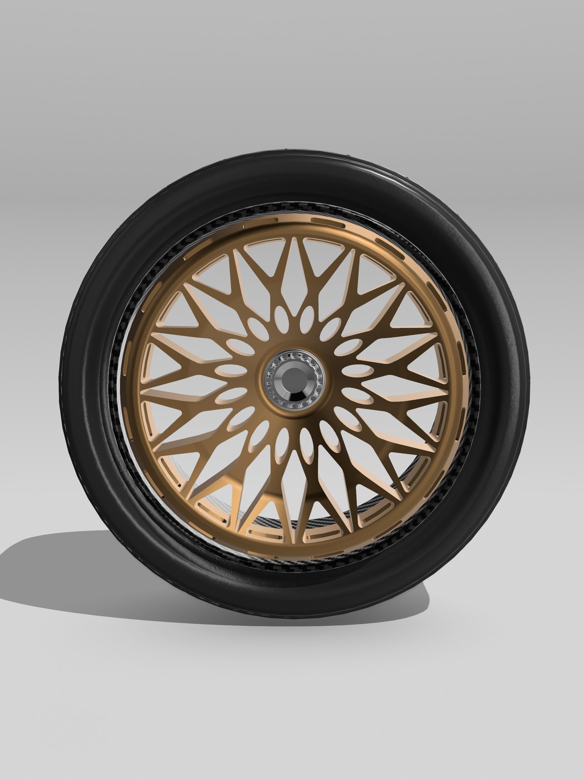 20inch VORTEX concave wheels N tires 2 offsets 3D print model_1