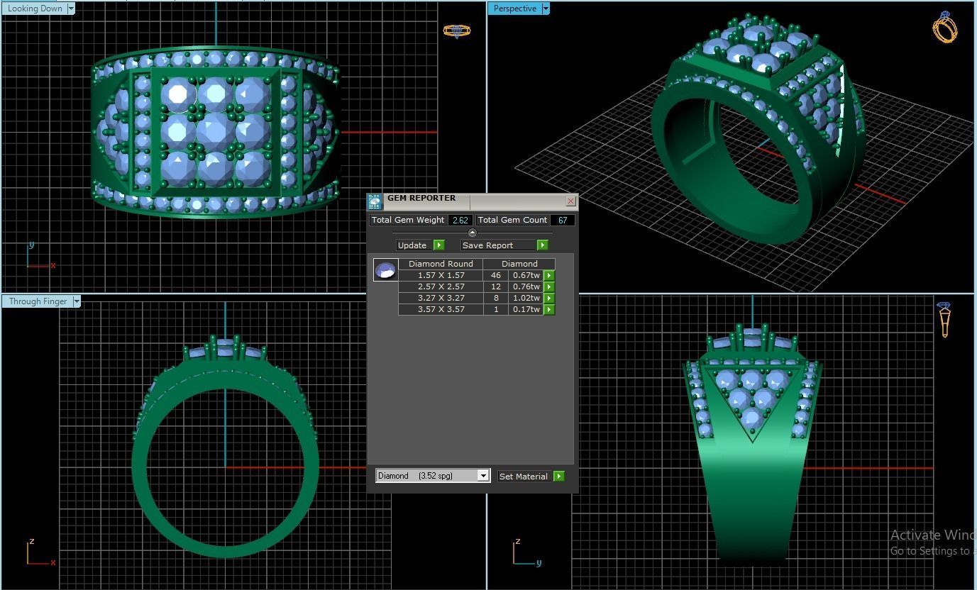 Rings 3D print model_1