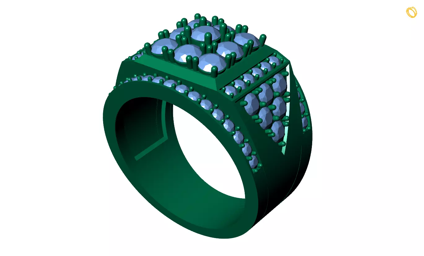 Rings 3D print model_0