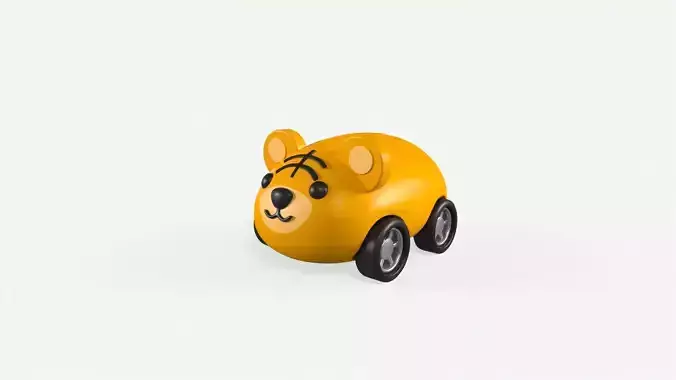 Cartoon Tiger Car Cute 
