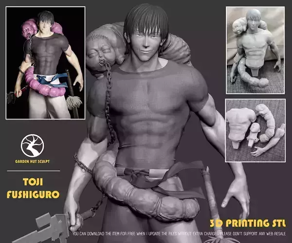 Toji Fushiguro Statue  3D print model