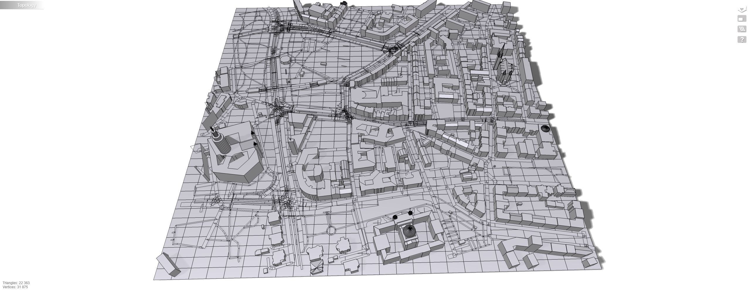 Cityscape Leipzig Germany fragment city 3D model_16