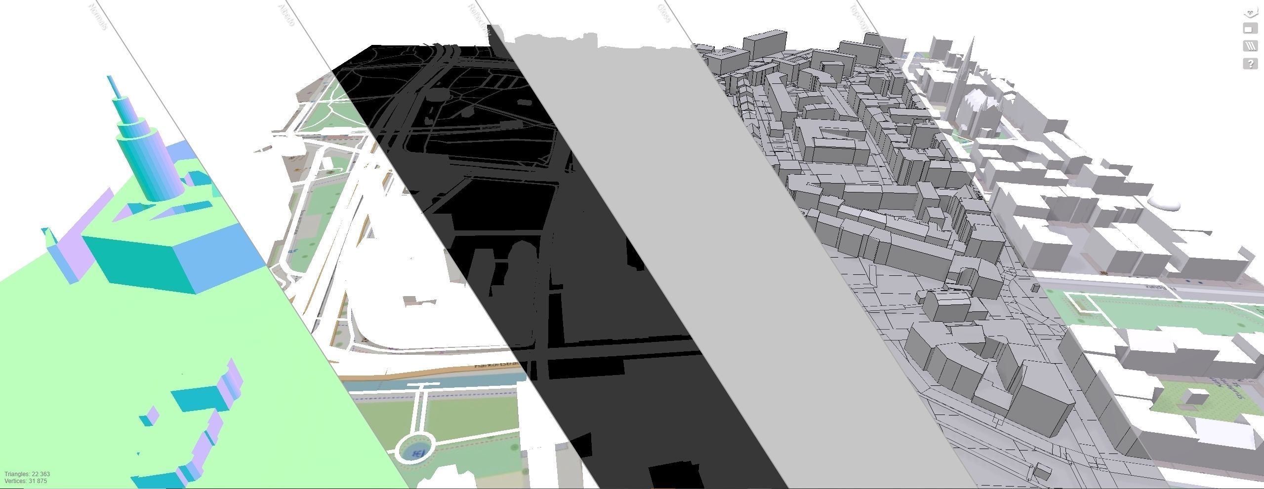 Cityscape Leipzig Germany fragment city 3D model_18