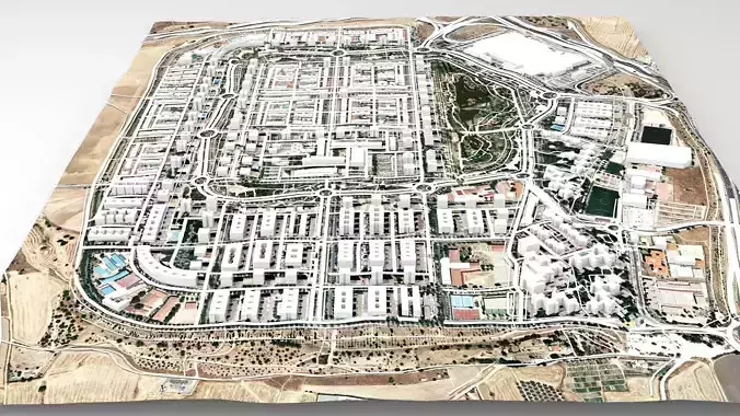 Loranca municipality in Spain 3D model