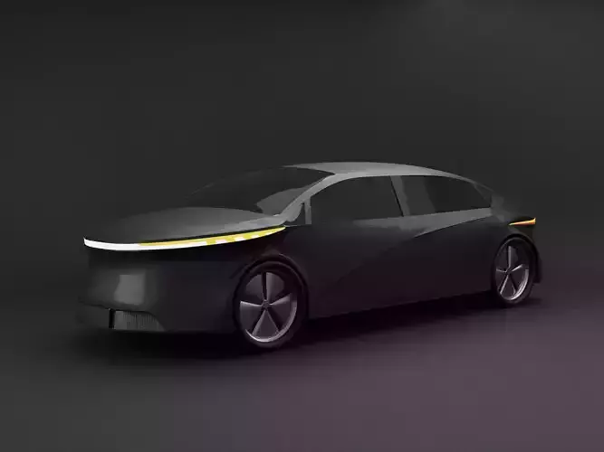 Car EV 3D Model