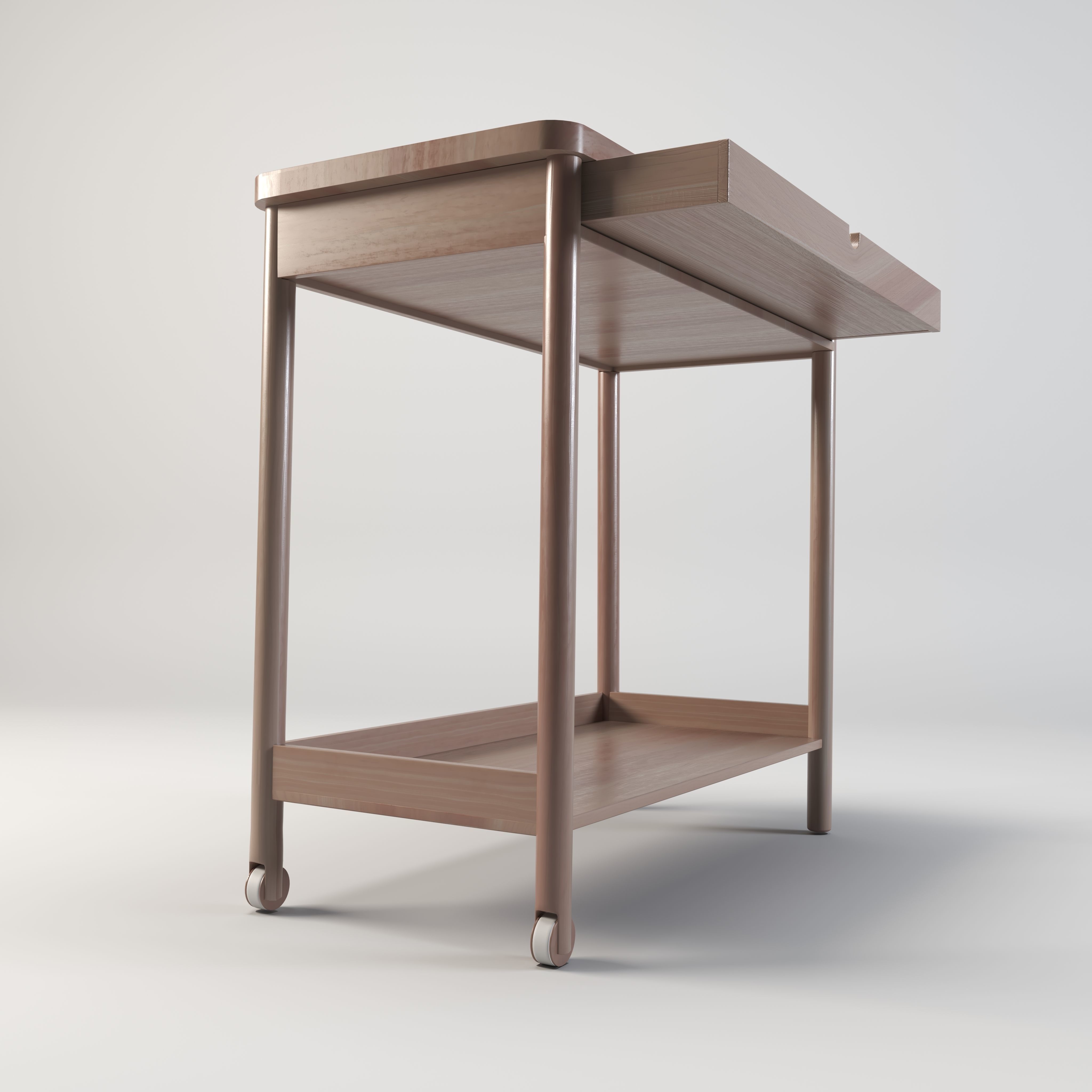 Computer Table - Computer Desk Low-poly 3D model_2