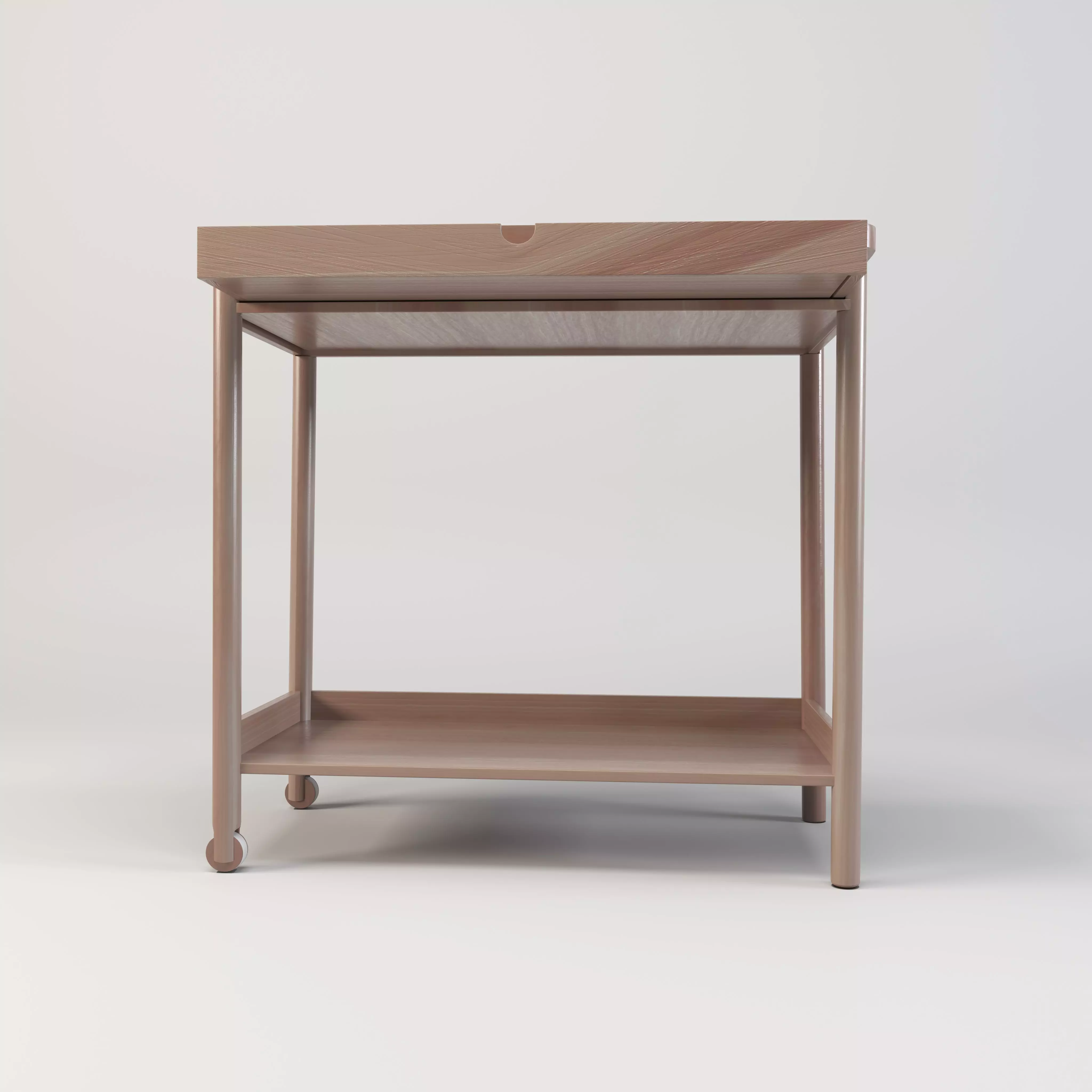 Computer Table - Computer Desk Low-poly 3D model_0