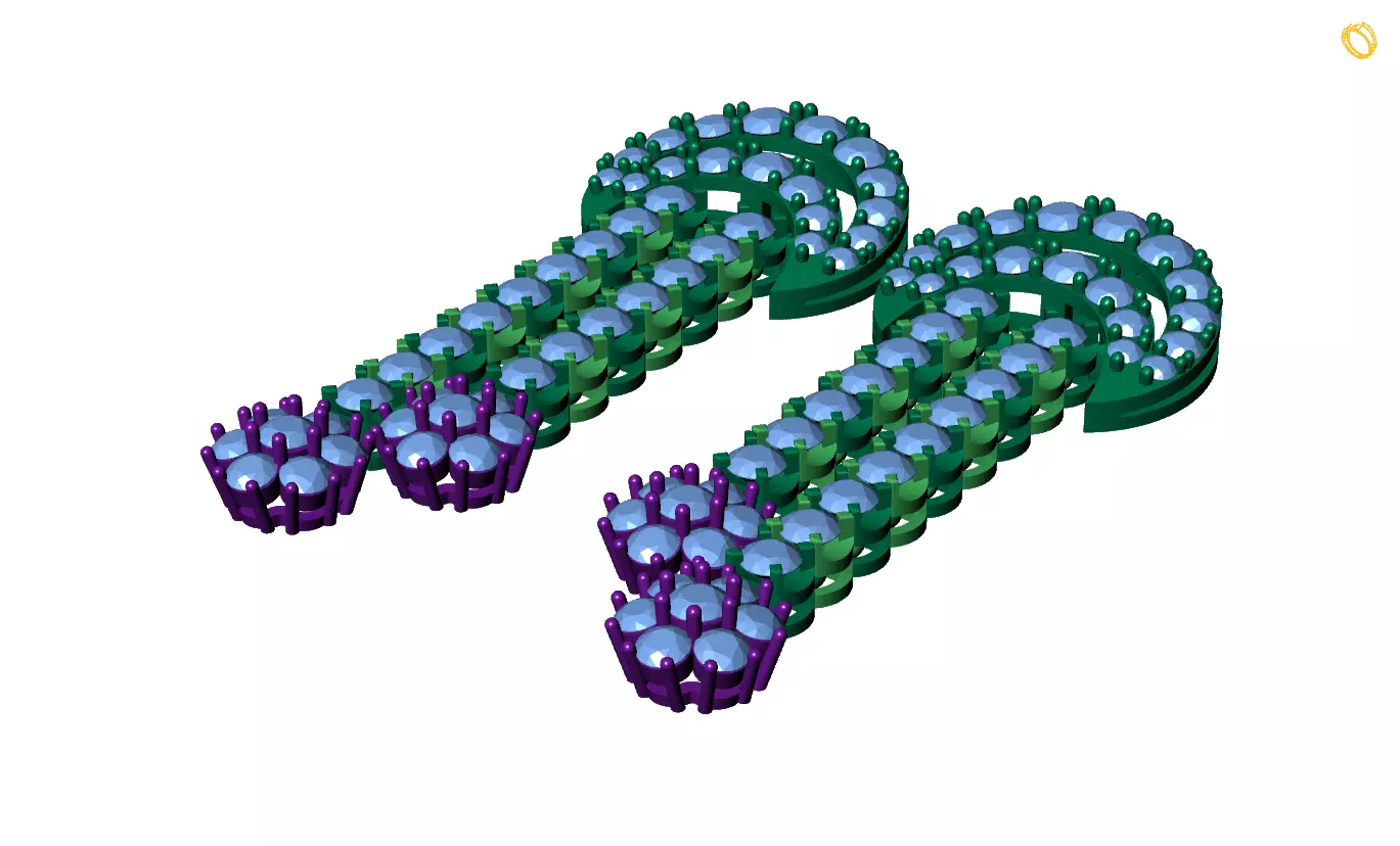 Earring 3D print model_0