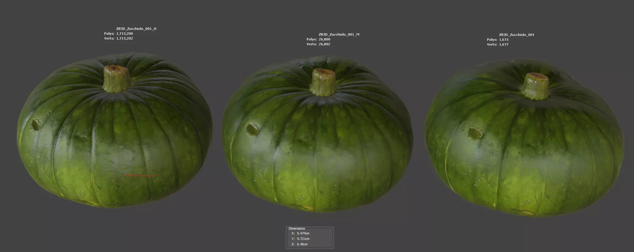 Zucchiolo 3D model_5