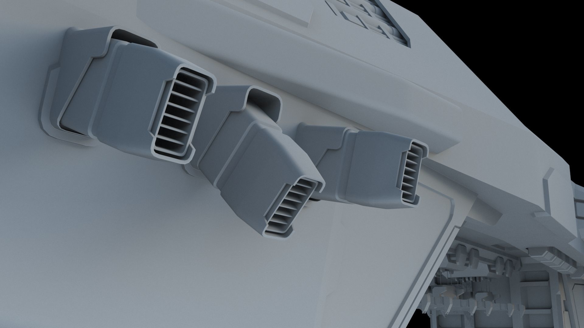 Sci-Fi Cargo Ship 3D model_19