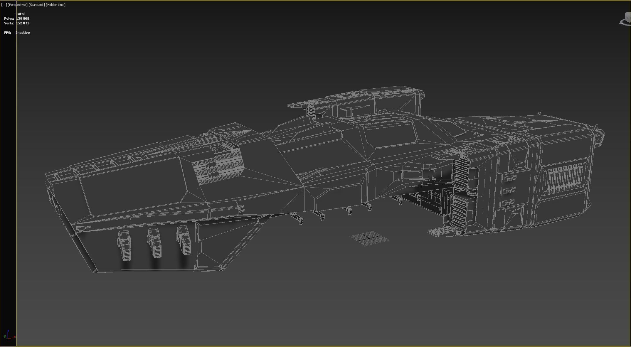 Sci-Fi Cargo Ship 3D model_21
