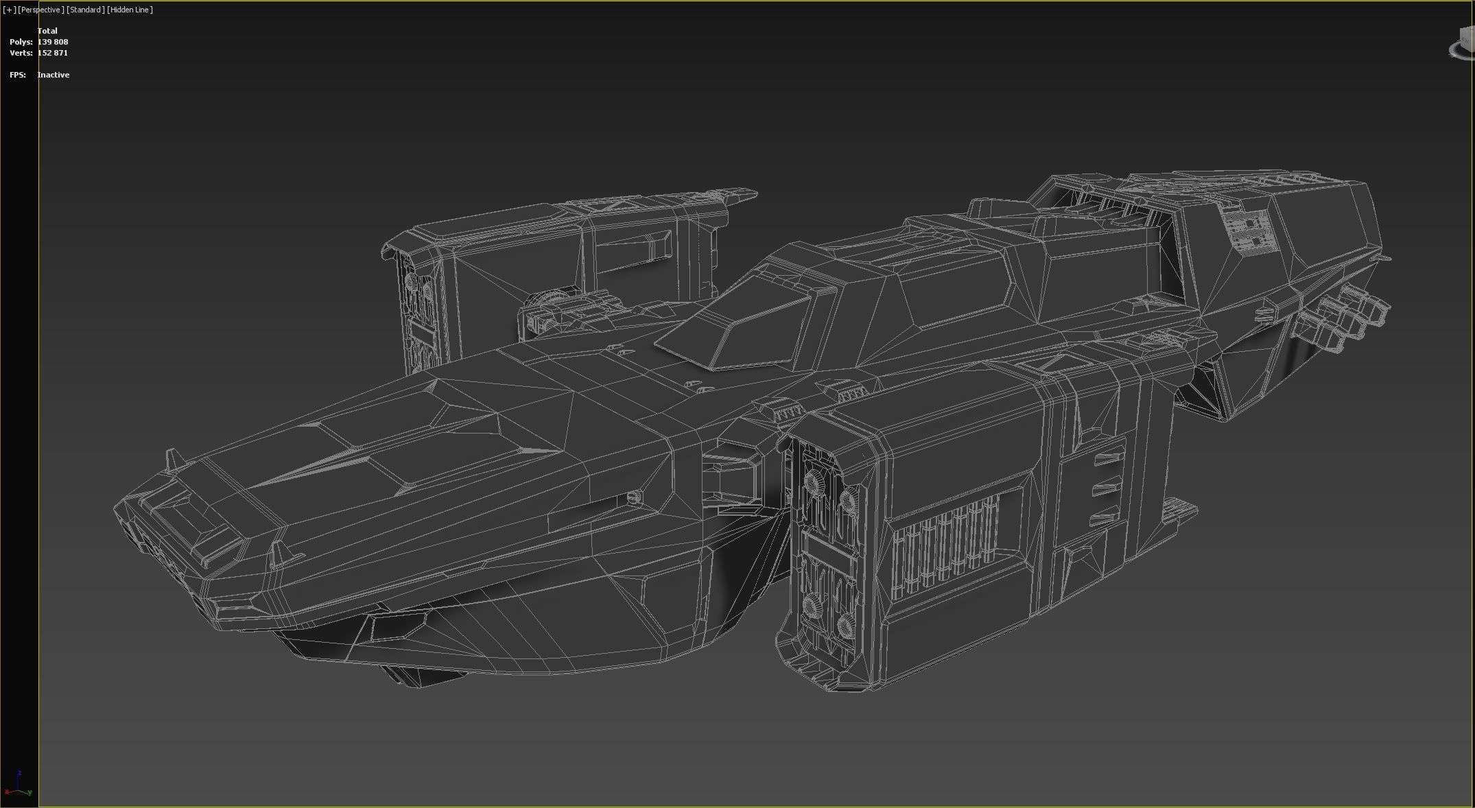 Sci-Fi Cargo Ship 3D model_20