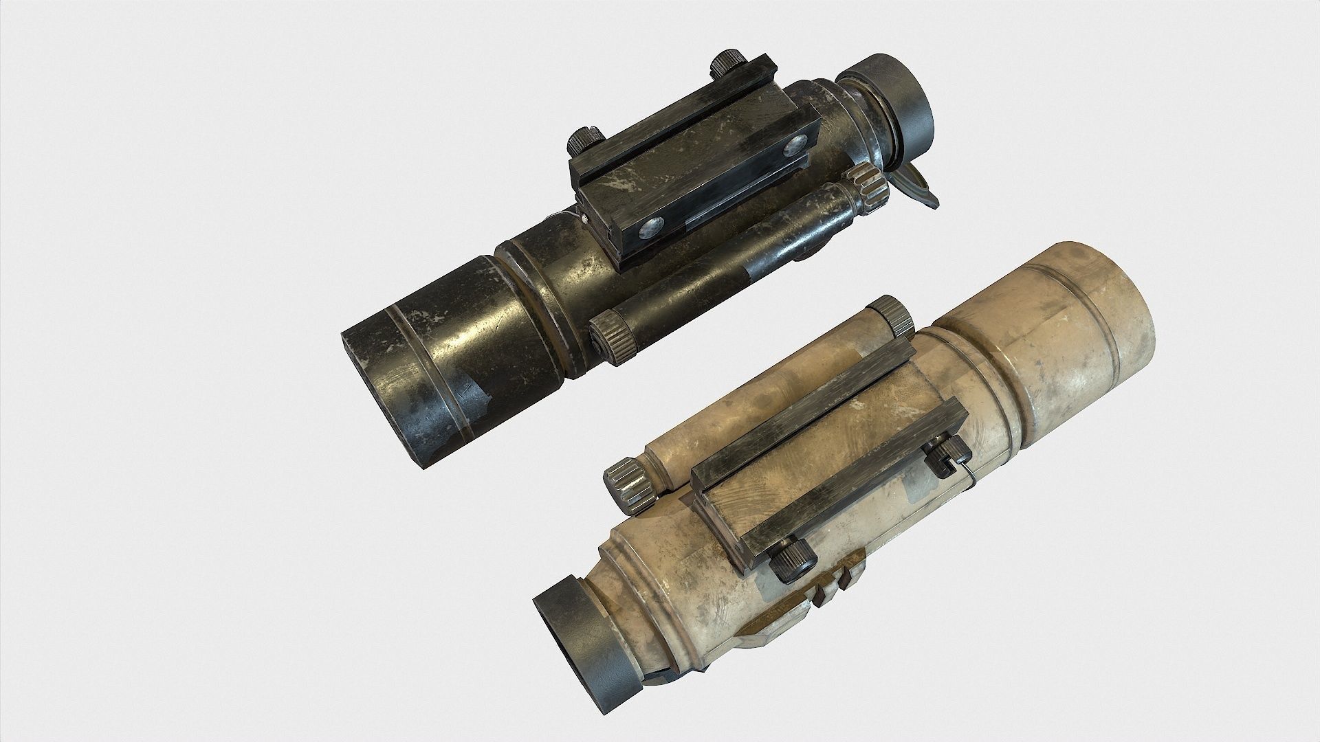 Optical Scope 6 Low-poly 3D model_5