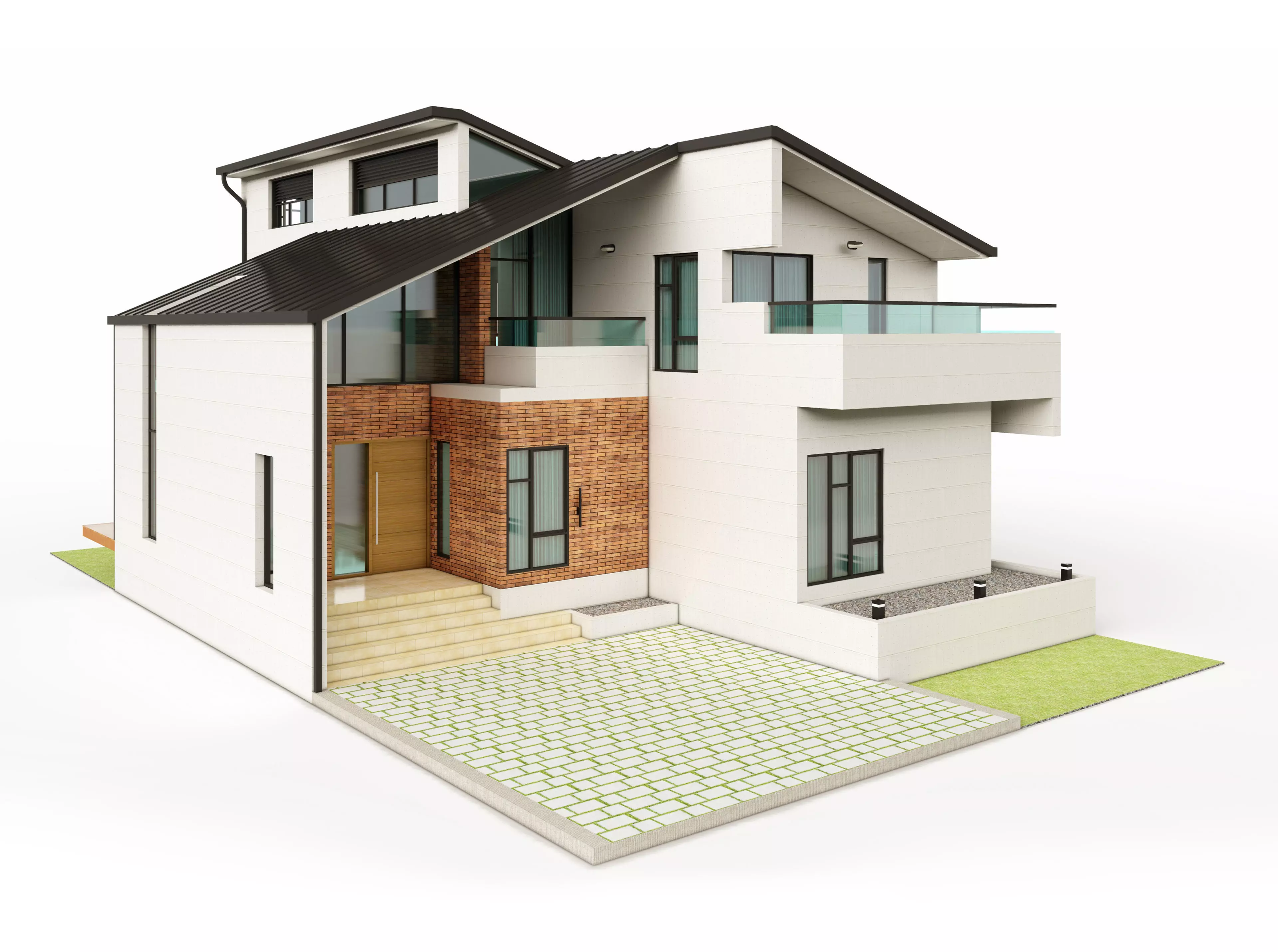 Duplex House-2 3D model