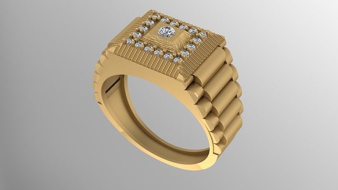 Designer Men Ring 3D print model