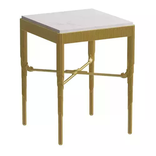 Art Deco bronze side coffee table  classic  3D model