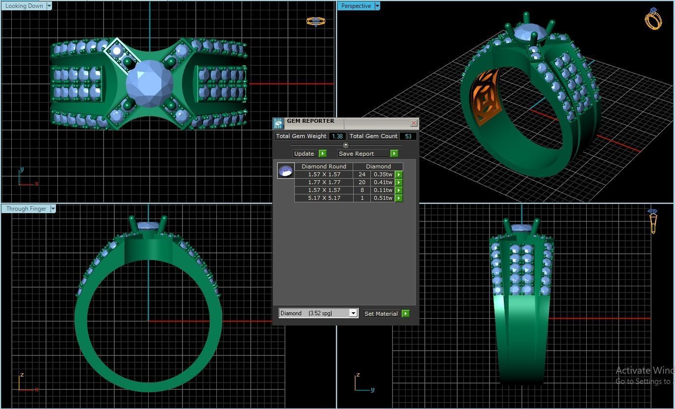 Rings 3D print model_1