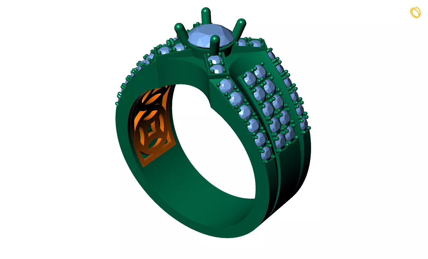 Rings 3D print model_0