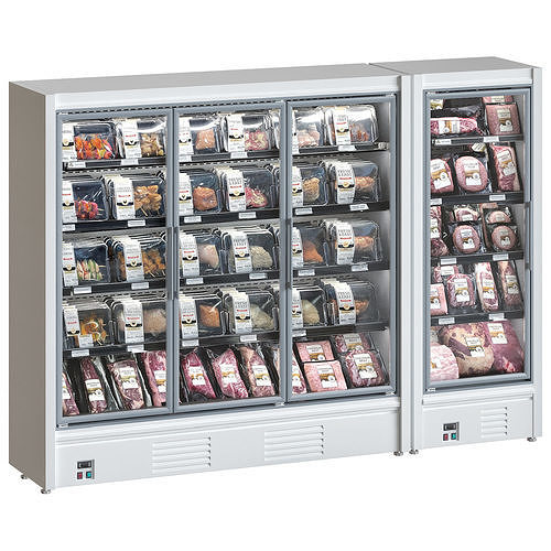 Meat fridge 3D model 2