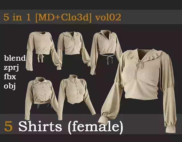 5 Shirts for women vol02