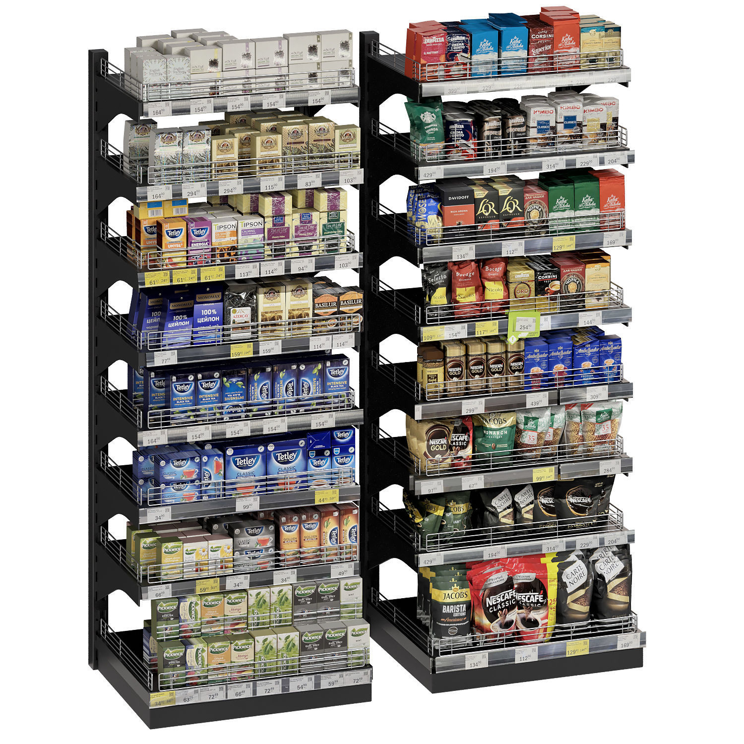 Tea shelves 3D model_2