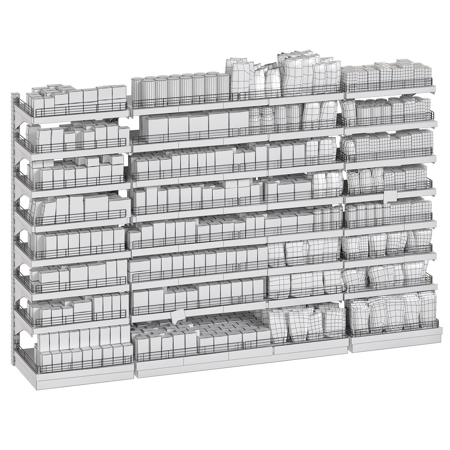 Tea shelves 3D model_4