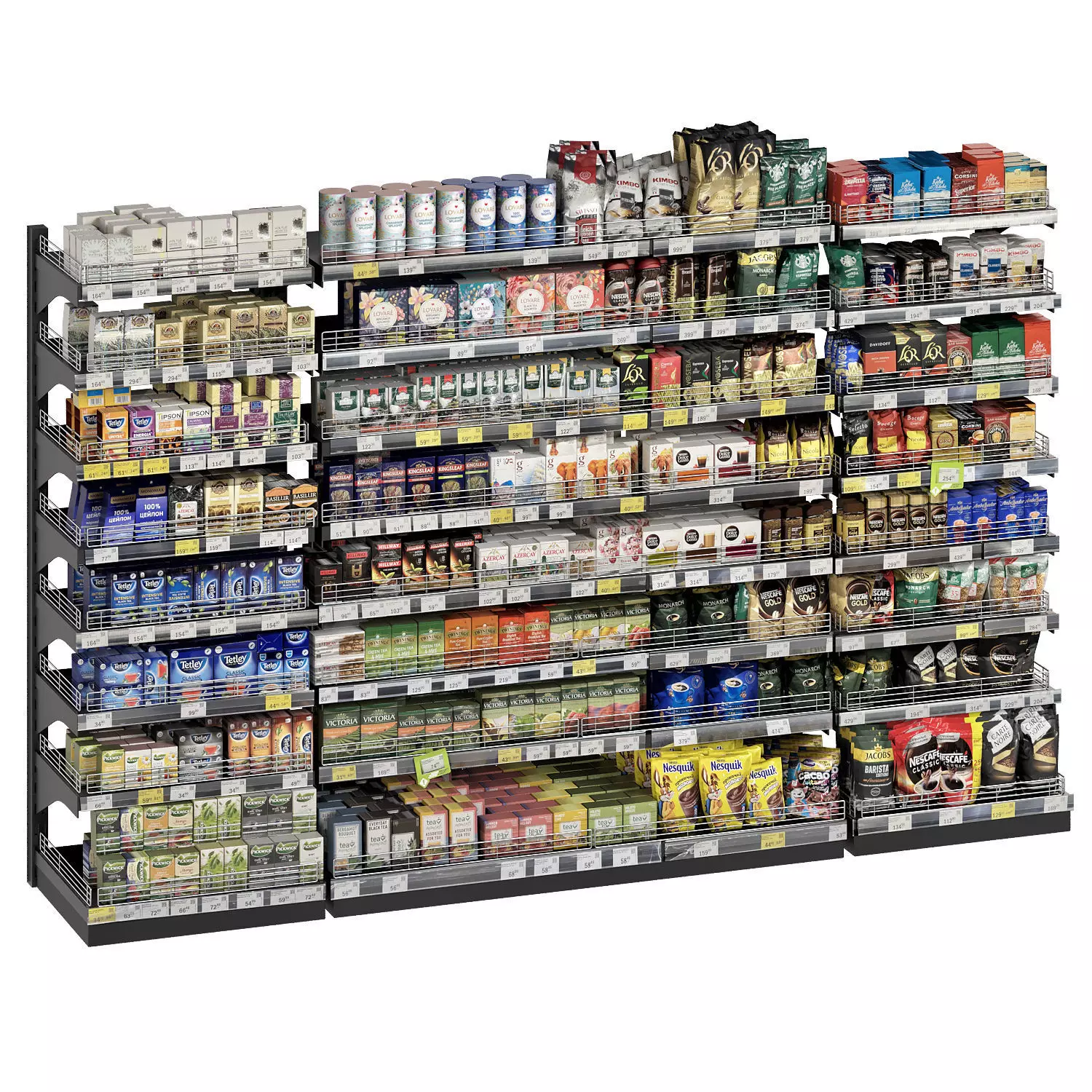 Tea shelves 3D model_0