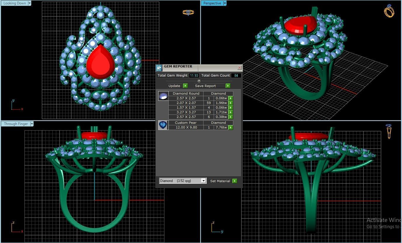 Rings 3D print model_1