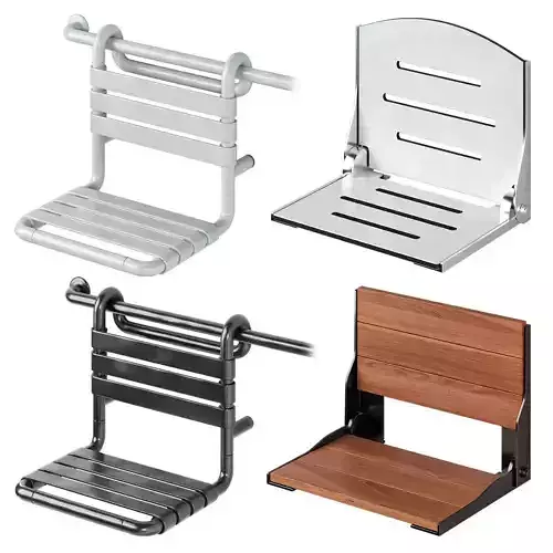 Disabled person SU shower chair 3 3D model