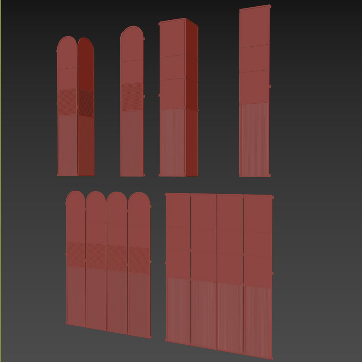 Art Deco door 11 3D model_4
