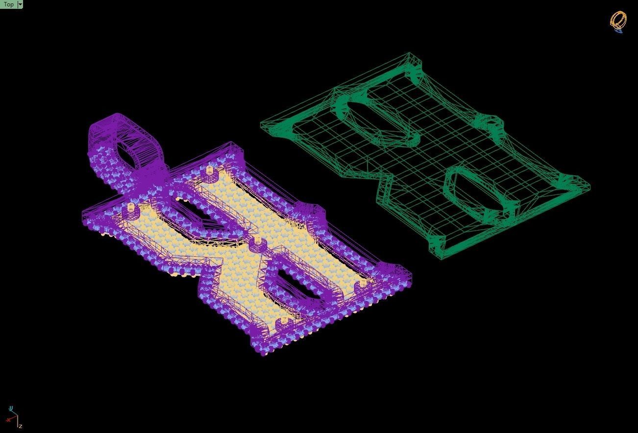 Custom Initial K Letter Diamond Pendant A to Z Alphabet Necklace 3D print model_14